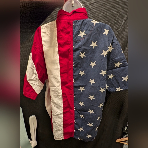American Summer American Flag Themed Button Up Shirt - Picture 7 of 15
